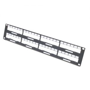 Data Distribution 2U Panel, Holds 8 each Data Distribution Cables for a Total of 48 Ports