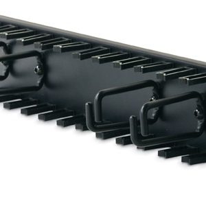 Horizontal Cable Organizer 2U w/cable fingers