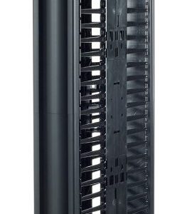 Valueline, Vertical Cable Manager for 2 & 4 Post Racks, 84"H X 6"W, Double-Sided with Doors