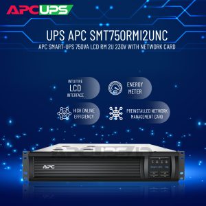 APC Smart-UPS 750VA LCD RM 2U 230V with Network Card
