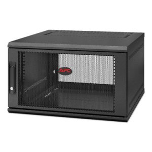 APC NetShelter 6U Wallmount Rack Enclosure Cabinet Single Hinged Server Depth