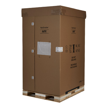 APC NetShelter SX, Server Rack Enclosure, 45U, Shock Packaging, 2000 lbs, Black, 2124H x 600W x 1200D mm