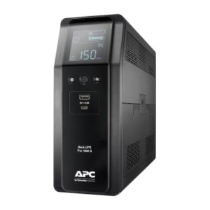 APC Back-UPS Pro, 1600VA/960W, Tower, 230V, 8x IEC C13 outlets, Sine Wave, AVR, USB Type A + C ports, LCD, User Replaceable Battery