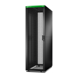 APC Easy Rack, 42U, Black, With Roof, Castors, Feet, 4 Brackets, and Side Panels, No Bottom, 1991H x 600W x 1100D mm